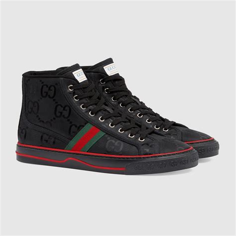 gucci black high top shoes|Gucci high top shoes sale.